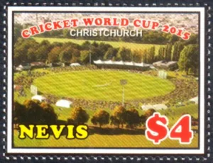2015 Nevis Cricket World Cup 1v Stamp