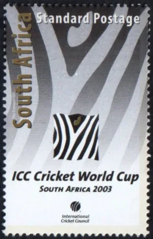 2003 South Africa ICC Cricket World Cup 1v Stamp