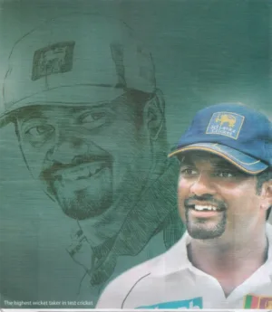 2007 Sri Lanka The World Highest Wicket taker in Test Cricket Muthiah Muralidaran Presentation Pack