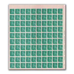 1980 Technology in Agriculture 15p (6th Series) (wmk. Large Star & India Govt.) Definitive Stamp Sheet