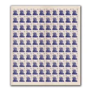 1980 Jawaharlal Nehru (Small Portrait) 30p (wmk. Ashokan Sideways) Definitive Stamp Sheet