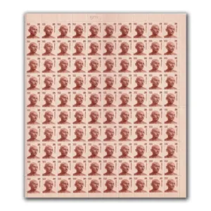1980 Mahatma Gandhi 35p (wmk. Ashokan Sideways) Definitive Stamp Sheet
