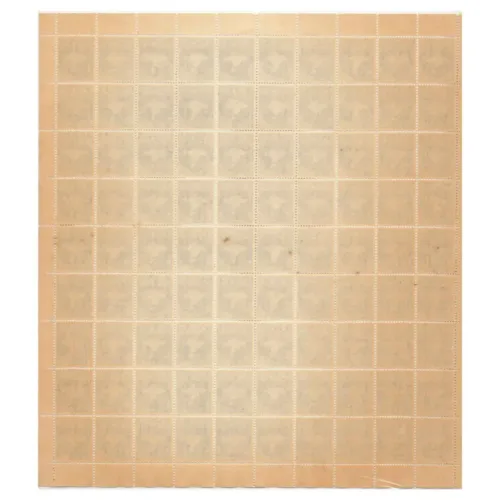 1963 Map of India 6np (3rd Series) (wmk. Ashokan Lion Capital) Definitive Stamp Sheet - Image 2
