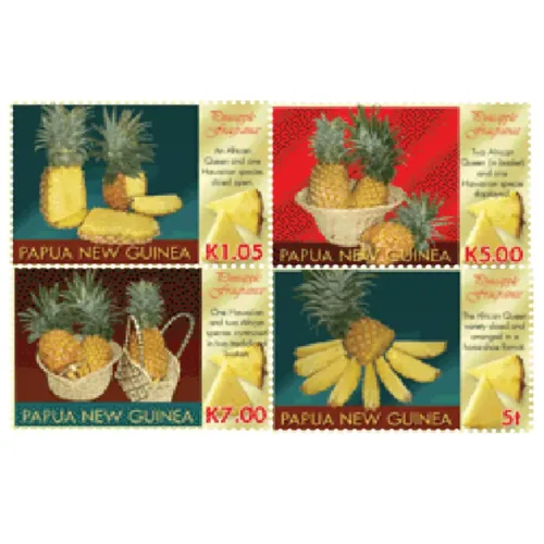 2011 Fragrance Stamps PINEAPPLE 4v Mint Pappua New Guinea