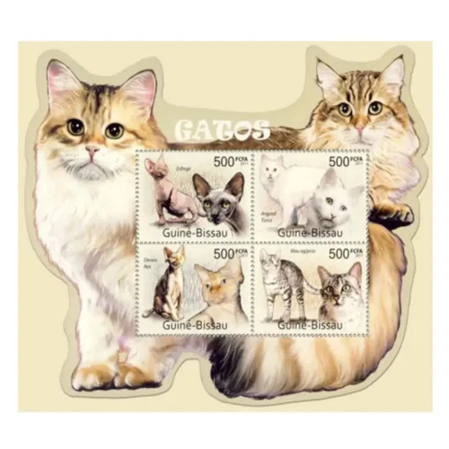 2011 Guinea Bissau Cats (Esfinge Mau egipcio)