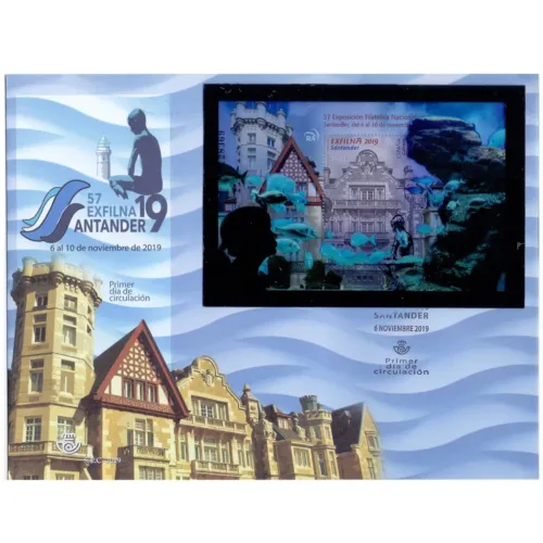 2019 EXFILNA 2019 - Environment with marine elements (Exotic) Stamp on FDC