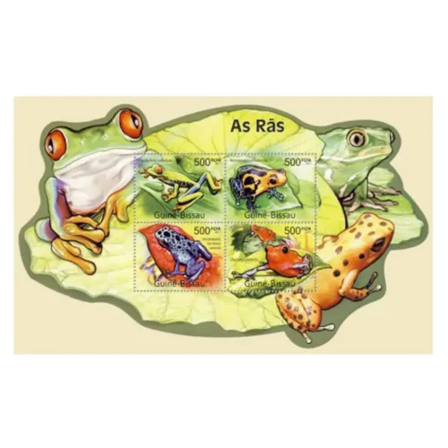 2011 Guinea Bissau Frogs (Agalychnis Callidryas Oophaga pumilo)