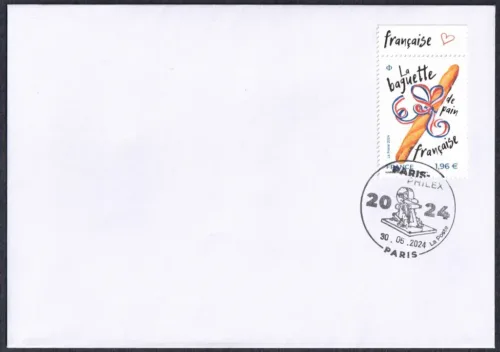 2024 France Baguette with Scented Stamp 1v on Cover with Philex Special Cancellation