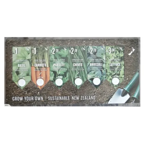 2017 New Zealand Grow Your Own / Sustainable Miniature Sheet With Seed
