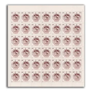 1989 Centenary of Indian oil Production 1v Mint Sheet of 42 Stamps