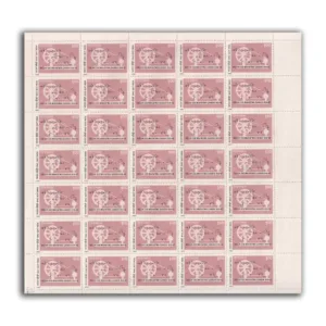 1992 50th Anniversary of Quit India Movement 2v Mint Sheet of 35 Stamps