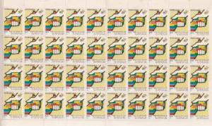 1995 50th Anniversary of The United Nations (Handshake) 1v Mint Sheet of 40 Stamps