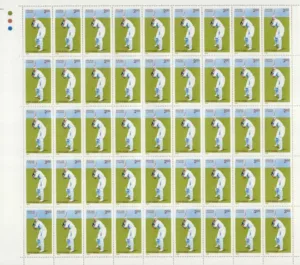 1996 Cricketers of India (Col. C. K. Nayudu, Vinod Mankad, Prof. D.B. Deodhar and Vijay Merchant) 4v Stamp