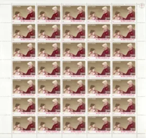 1997 National Children's Day (Jawaharlal Nehru with a Child) 1v Mint Sheet of 35 Stamps