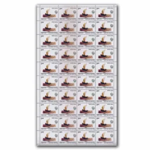 1999 Maritime Heritage (Terracotta Model Boat and Ghurab Sailing Ship), Mint Sheet of 40 Stamps (Set of 2)