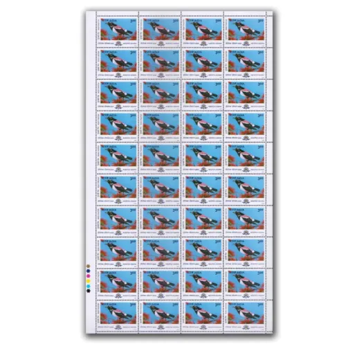 2000 Indepex-Asiana Migratory Birds (Rosy Pastor, Garganey Teal, Forest Wagtail, White Stork), Mint Sheet of 40 Stamps (Set of 4)