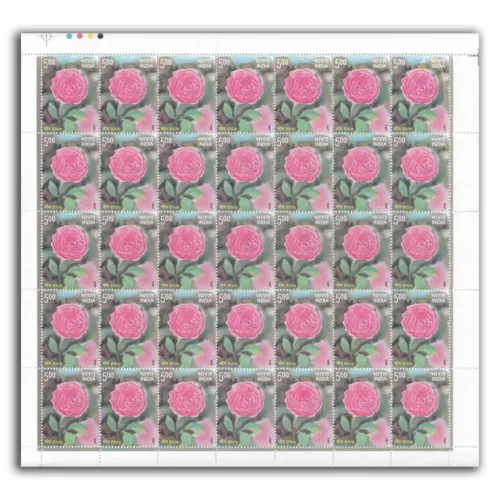 2007 Fragrance of Roses (Bhim)  1v Mint Sheet of 35 Stamps