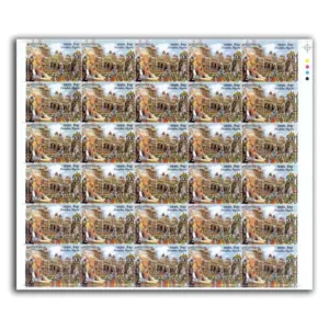 2008 Festivals of India (Durga Puja, Dusshera, Deepavali) 1v Mint Sheet of 30 Stamps