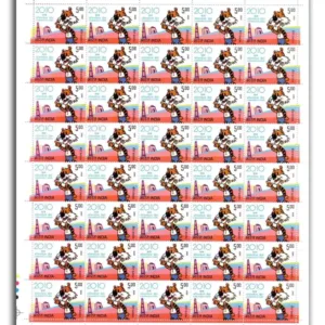 2008 XIX Commonwealth Games 2010, Mint Sheet of 40 Stamps