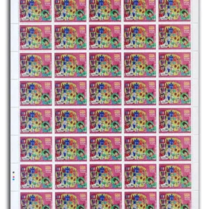 2008 National Children's Day (Education Development, India on Moon and Communal Harmony) 3v Mint Sheet of 40 Stamps