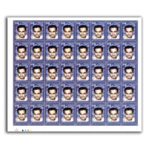 2008 Budhadev Bose, Mint Sheet of 40 Stamps