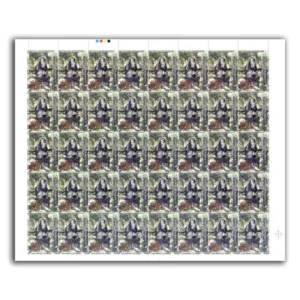 2009 Rare Fauna of the North East India (Barbe's Leaf Monkey, Red Panda and Marbled Cat) 3v Mint Sheet of 40 Stamps