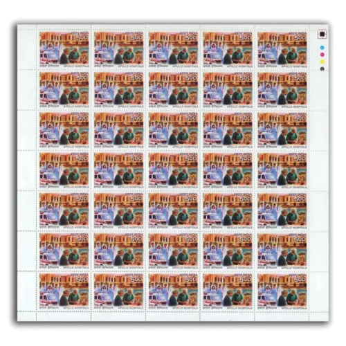 2009 Apollo Hospitals, Mint Sheets of 35 Stamps, Mint Sheets of 35 Stamps
