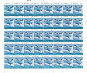 2010 Indian Naval Air Squadron 300 Golden Jubilee 1v Mint Sheet of 40 Stamps