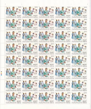 2011 100 Years of the Trained Nurses Association of India 1v Mint Sheet of 40 Stamps