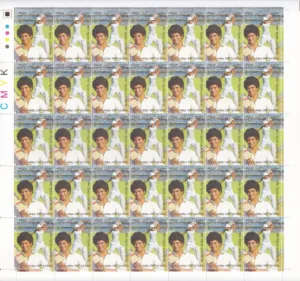 2013 200th Test Match of Sachin tendulkar 2v Mint Sheet of 35 Stamps