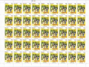 2015 Swachh Bharat Mission (Sweeping, Sanitation and Cleaning) 3v Mint Sheet of 45 of Stamps