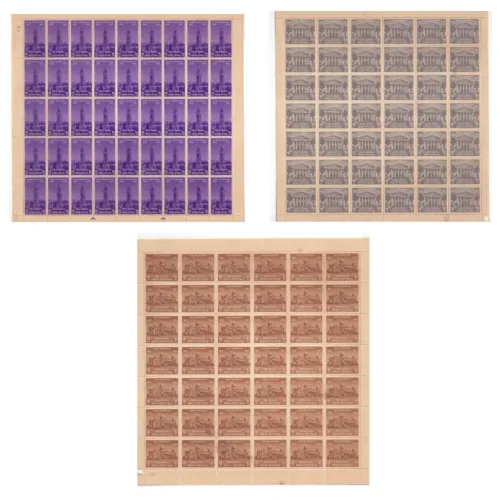 1957 Centenary of Indian Universities, 3v Mint Sheet Stamps