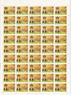 2019 India-Republic of Korea Joint Issue (Maharani Heo and Suriratna) 2v Mint Sheet of 45 Stamps