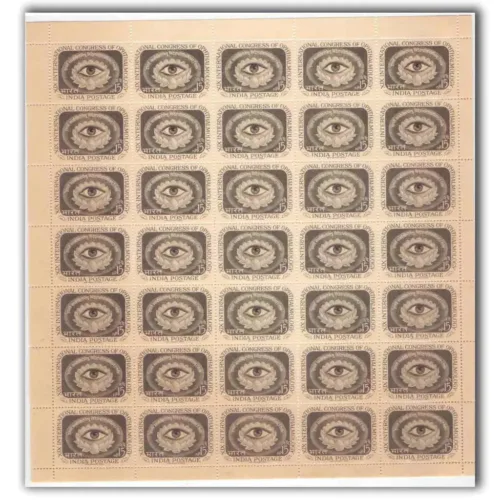 1962 19th International Congress Of Opthalmology Mint Sheet of 35 Stamps