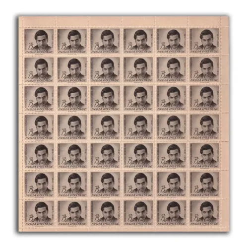 1962 75th Birth Anniversary OF Srinivasa Ramanujan ( Srinivasa Ramanujan ) Mint Sheet of 42 Stamps