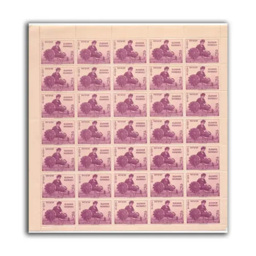 1963 15th Anniv. of Declaration of Human Rights, Mint Sheet of 35 Stamps