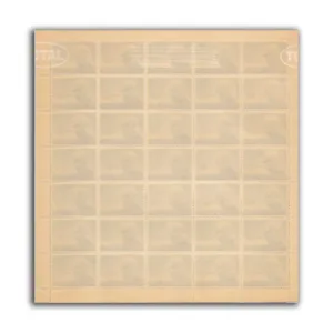 1964 Nehru Mourning Issue Mint Sheet of 35 Stamps
