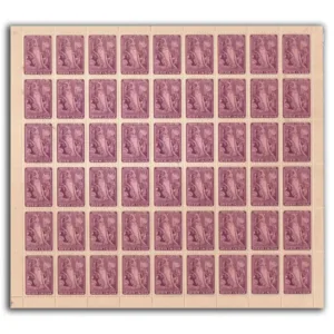 1966 Maharaja Ranjit Singh (Soilder and Statesman) 1v Mint Sheet of 54 Stamps