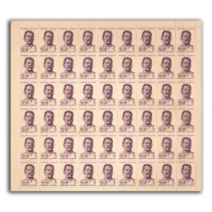 1968 Birth Centenary Of Maxim Gorky Mint Sheet of 54 Stamps