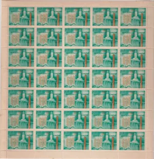 1968 Wheat Revolution (Wheat indian Agriculturul Research) Mint Sheet of 35 Stamps