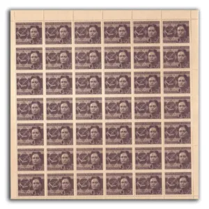 1968 Birth Centenary Of Laxminath Bezbaruah Mint Sheet of 42 Stamps