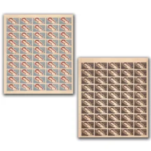 1968 XIX Olympic Games, Mexico City 2v Mint Sheet of 50 Stamps