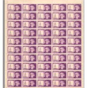 1968 Birth Centenary Of Madam Marie Curie Mint Sheet of 50 Stamps