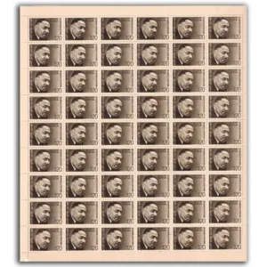 1969 Dr Martin Luther King (Civil Rights Leader) 1v Mint Sheet of 54 Stamps
