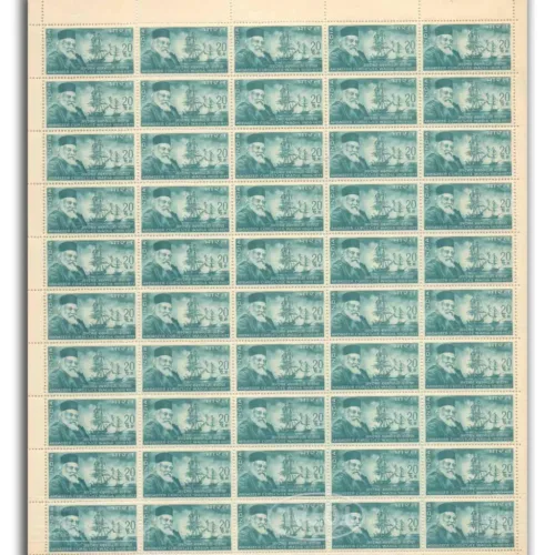 1969 Ardaseer Cursetjee Wadia Mint Sheet of 50 Stamps