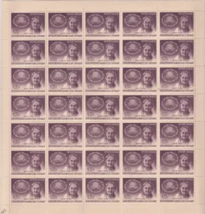 1970 International Education Year (Birth Centenary of Dr Maria Montessori) 1v Mint Sheet of 35 Stamps