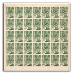 1971 65th Death Anniversary of Raja Ravi Verma Mint Sheet of 35 Stamps