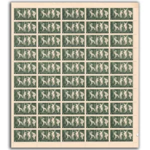 1971 Indian Cricket Victories against West Indies and England (Cricketing Actions) 1v Mint Sheet of 50 Stamps