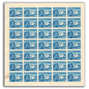 1973 15th Anniv. of Indian Mountaineering Foundation Mint Sheet of 35 Stamps
