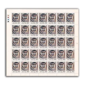 1974 Indian Masks (Moon) 1v Mint Sheet of 35 Stamps